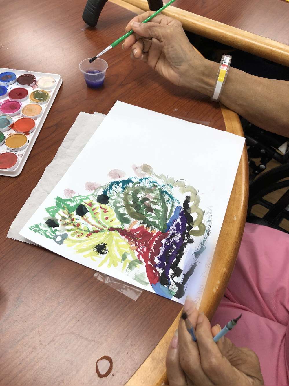 Ross residents completed such beautiful watercolor paintings