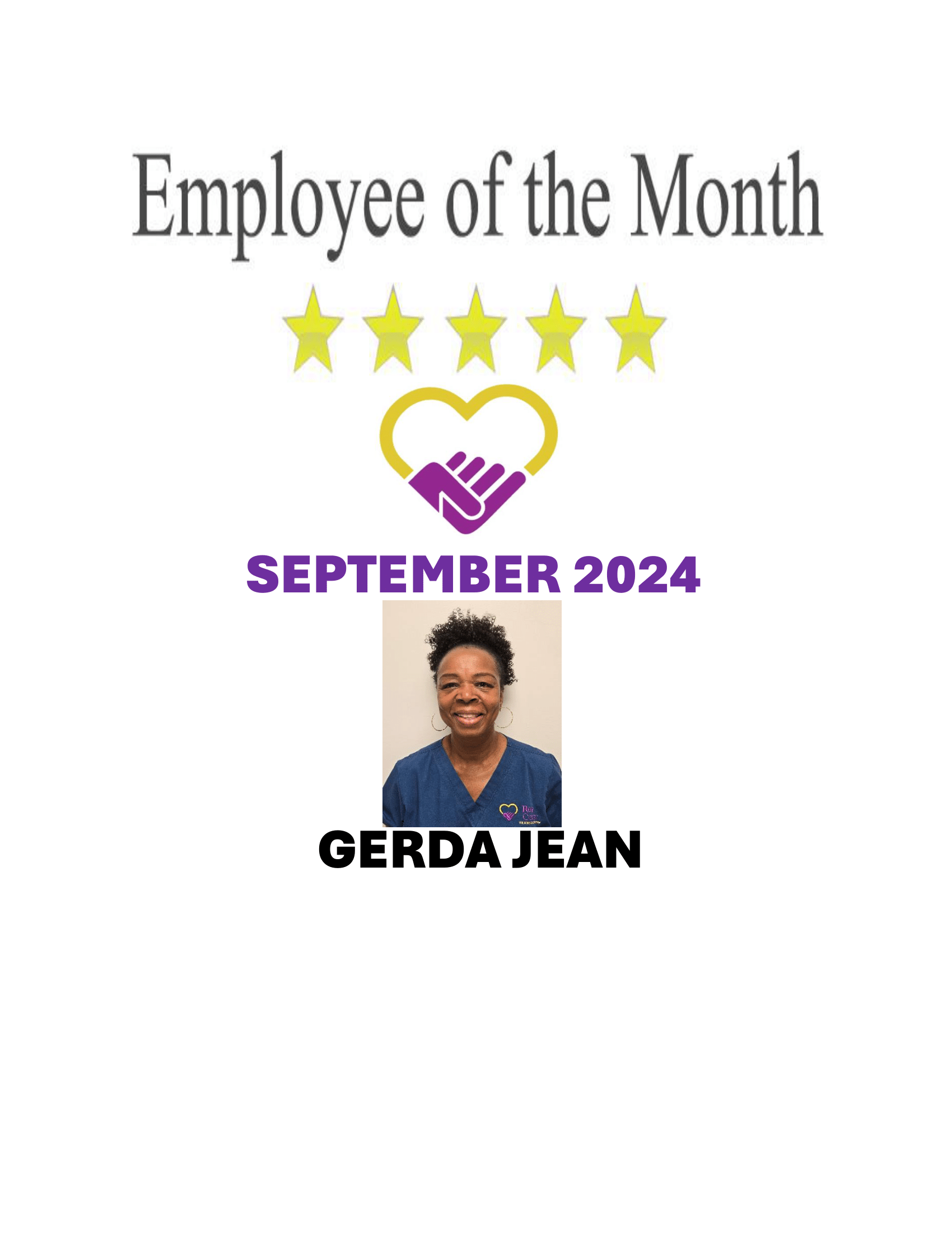 Employee of the Month | Ross Center for Nursing and Rehabilitation